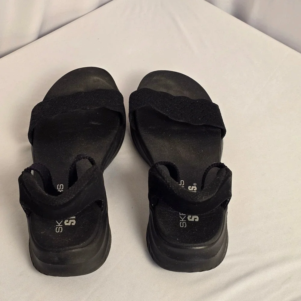 Skechers Hands Free Slip-ins On-the-GO 600‎ Black Sandals 119976 Womens 10